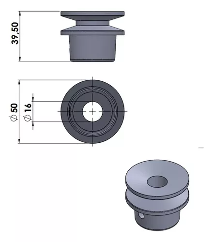 Motor WEG 1 HP + Polea Motor Aluminio Chica - Imagen 4