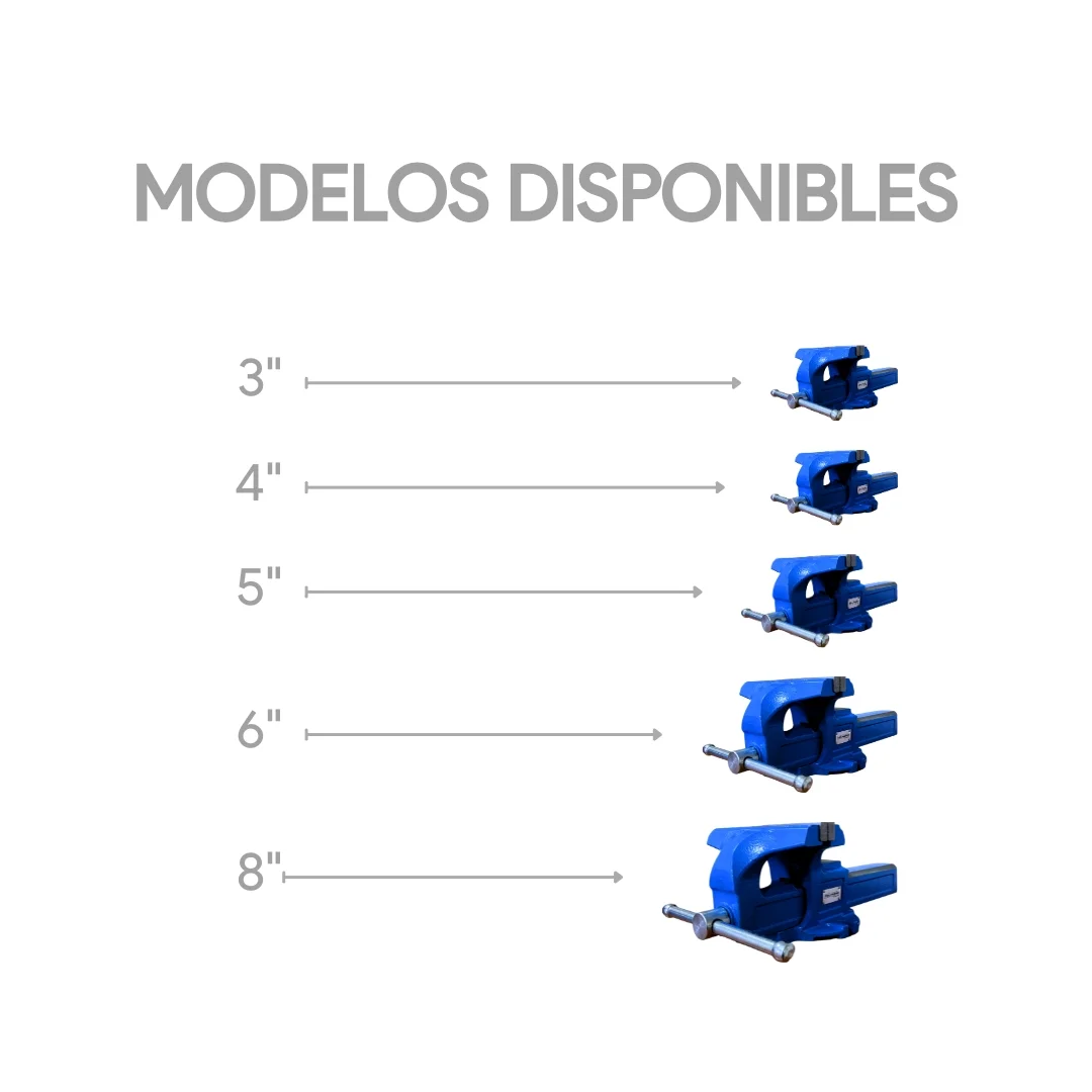 Morsa De Banco Con Yunque Profesional 8" - Imagen 4